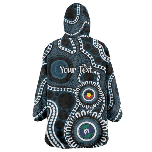 Carlton NAIDOC Week 2026 Personalised Wearable Blanket Hoodie 50 Years of Deadly Aboriginal Art
