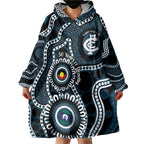 Carlton NAIDOC Week 2026 Personalised Wearable Blanket Hoodie 50 Years of Deadly Aboriginal Art