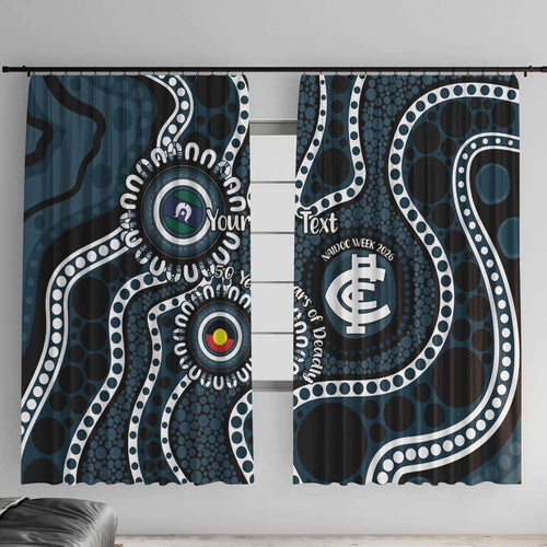 Carlton NAIDOC Week 2026 Personalised Window Curtain 50 Years of Deadly Aboriginal Art