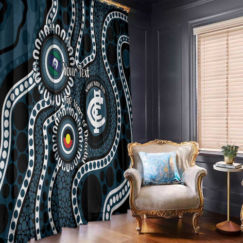 Carlton NAIDOC Week 2026 Personalised Window Curtain 50 Years of Deadly Aboriginal Art