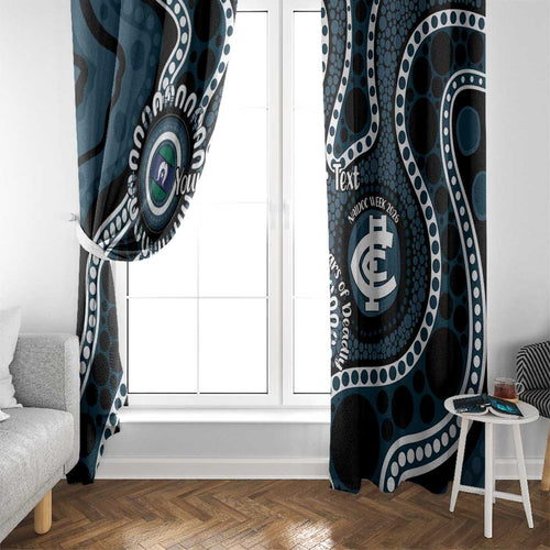 Carlton NAIDOC Week 2026 Personalised Window Curtain 50 Years of Deadly Aboriginal Art