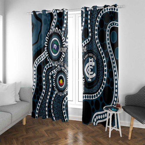 Carlton NAIDOC Week 2026 Personalised Window Curtain 50 Years of Deadly Aboriginal Art
