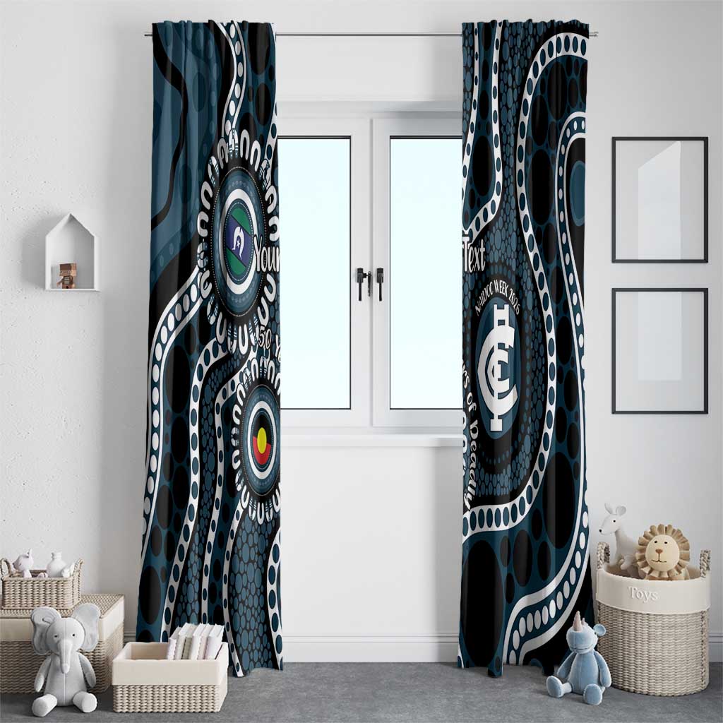 Carlton NAIDOC Week 2026 Personalised Window Curtain 50 Years of Deadly Aboriginal Art