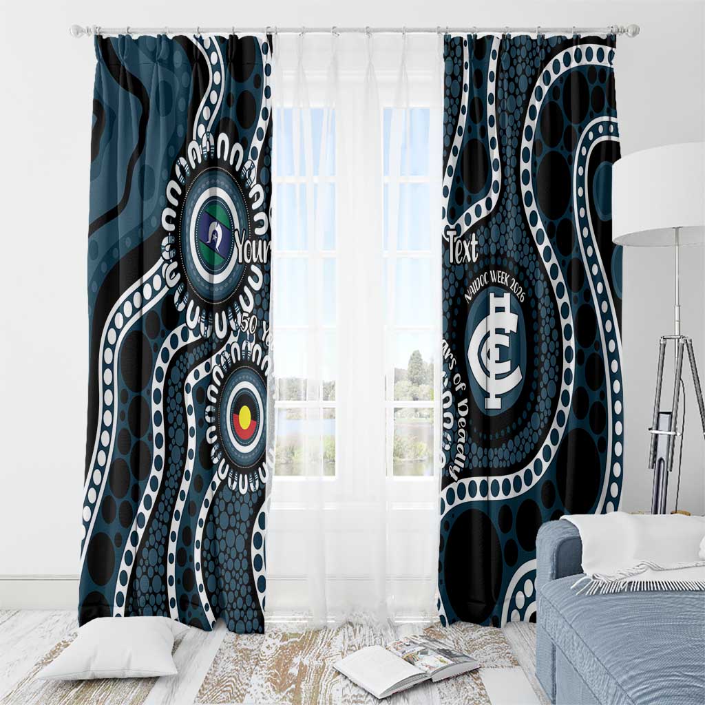 Carlton NAIDOC Week 2026 Personalised Window Curtain 50 Years of Deadly Aboriginal Art
