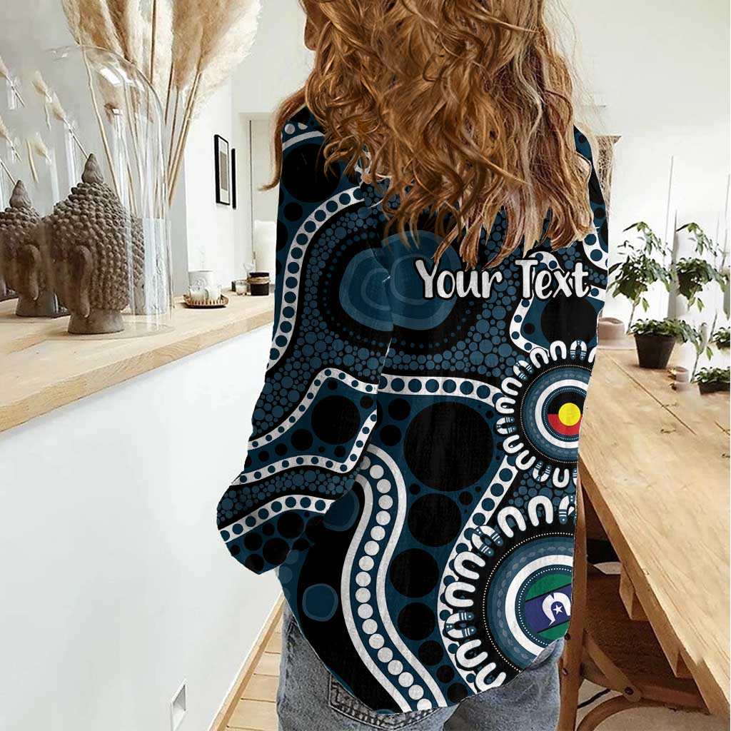Carlton NAIDOC Week 2026 Personalised Women Casual Shirt 50 Years of Deadly Aboriginal Art