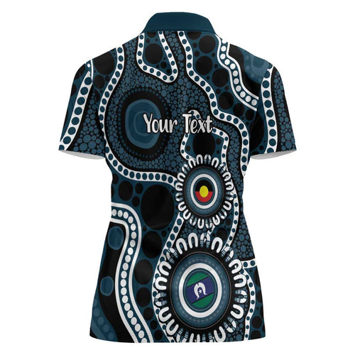 Carlton NAIDOC Week 2026 Personalised Women Polo Shirt 50 Years of Deadly Aboriginal Art