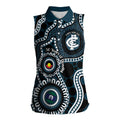 Carlton NAIDOC Week 2026 Personalised Women Sleeveless Polo Shirt 50 Years of Deadly Aboriginal Art