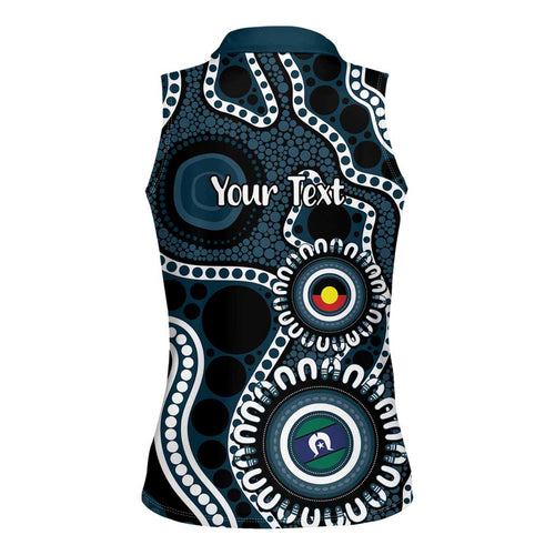 Carlton NAIDOC Week 2026 Personalised Women Sleeveless Polo Shirt 50 Years of Deadly Aboriginal Art