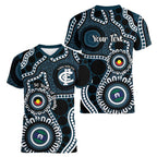 Carlton NAIDOC Week 2026 Personalised Women V-Neck T-Shirt 50 Years of Deadly Aboriginal Art