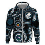 Carlton NAIDOC Week 2026 Personalised Zip Hoodie 50 Years of Deadly Aboriginal Art