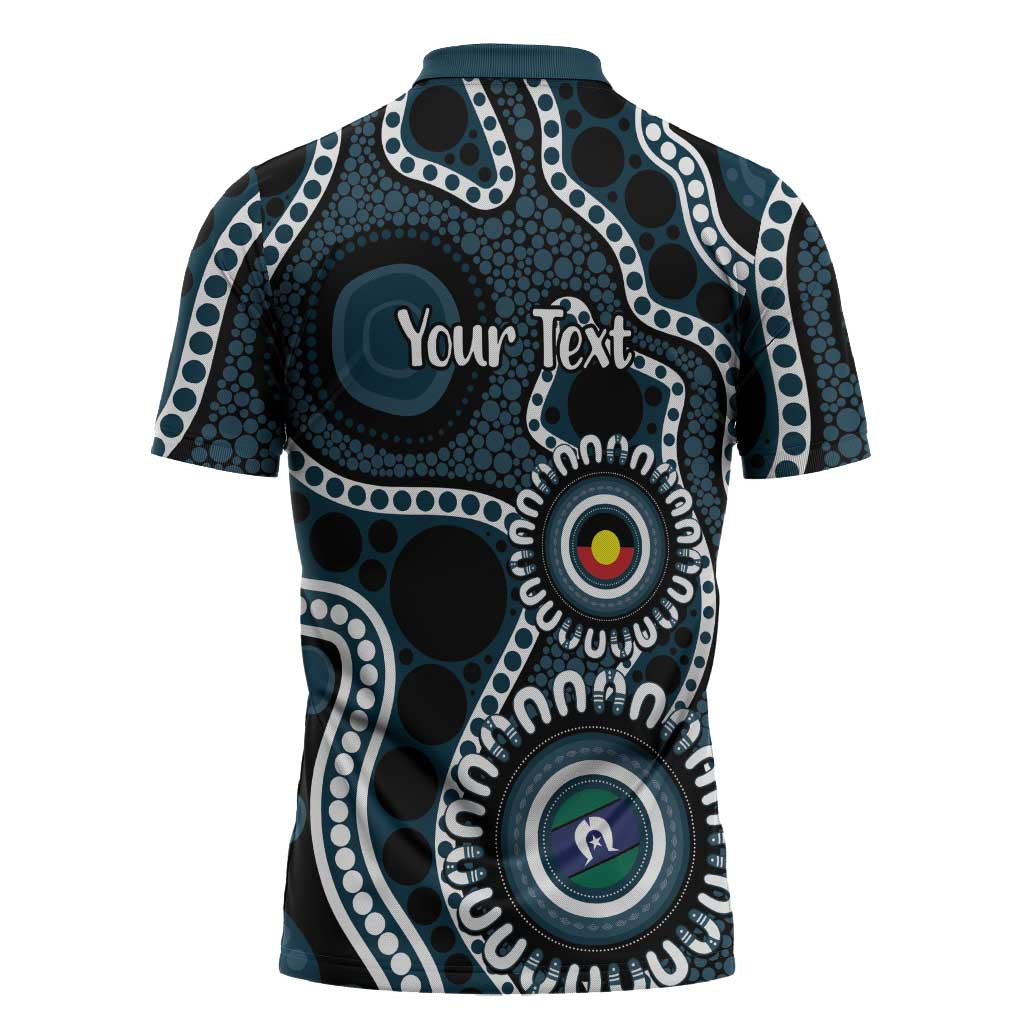 Carlton NAIDOC Week 2026 Personalised Zipper Polo Shirt 50 Years of Deadly Aboriginal Art