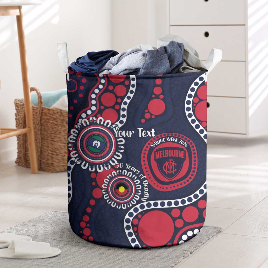 Melbourne NAIDOC Week 2026 Personalised Laundry Basket 50 Years of Deadly Aboriginal Art