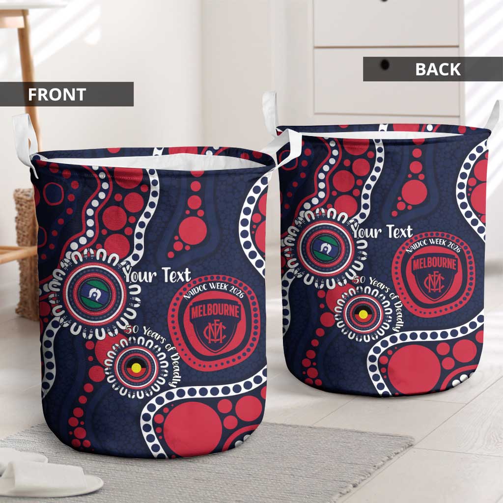 Melbourne NAIDOC Week 2026 Personalised Laundry Basket 50 Years of Deadly Aboriginal Art