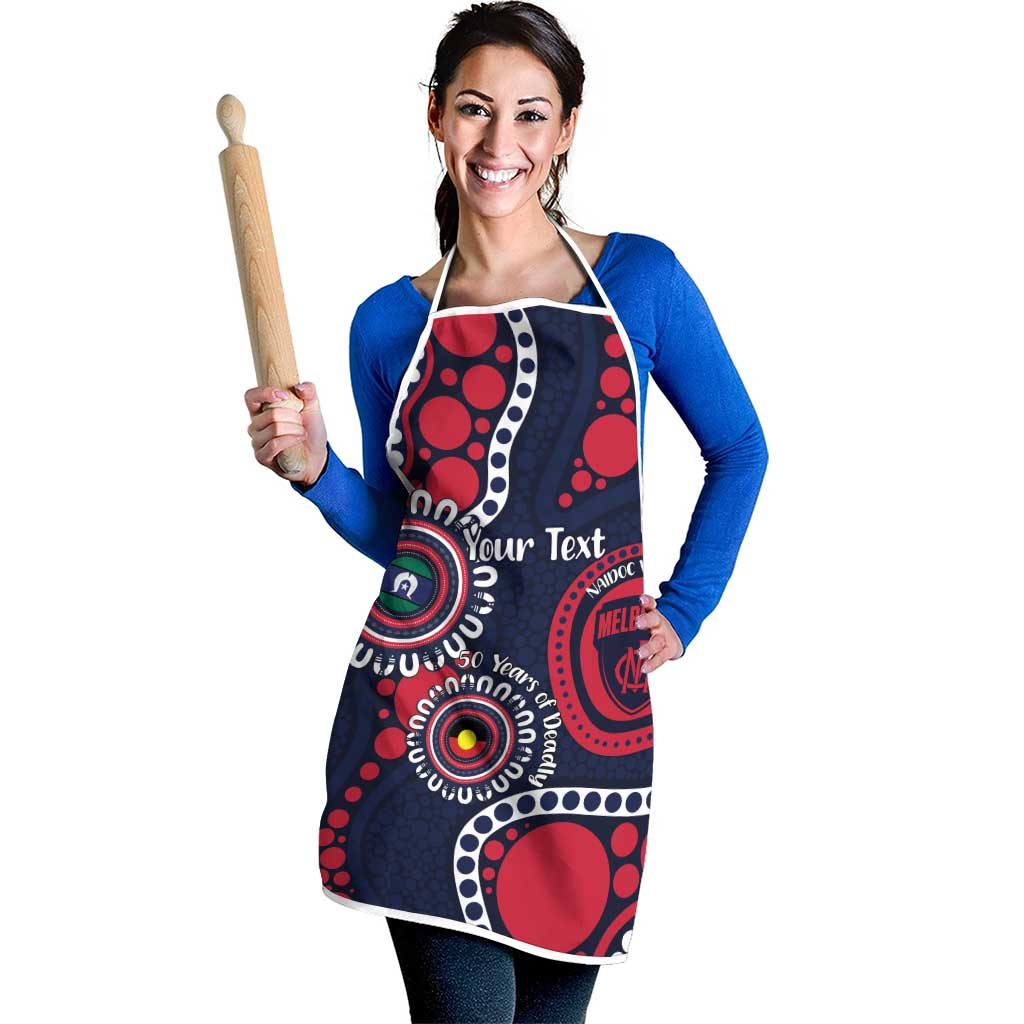 Melbourne NAIDOC Week 2026 Personalised Apron 50 Years of Deadly Aboriginal Art