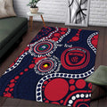 Melbourne NAIDOC Week 2026 Personalised Area Rug 50 Years of Deadly Aboriginal Art