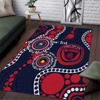 Melbourne NAIDOC Week 2026 Personalised Area Rug 50 Years of Deadly Aboriginal Art