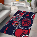 Melbourne NAIDOC Week 2026 Personalised Area Rug 50 Years of Deadly Aboriginal Art