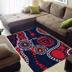 Melbourne NAIDOC Week 2026 Personalised Area Rug 50 Years of Deadly Aboriginal Art