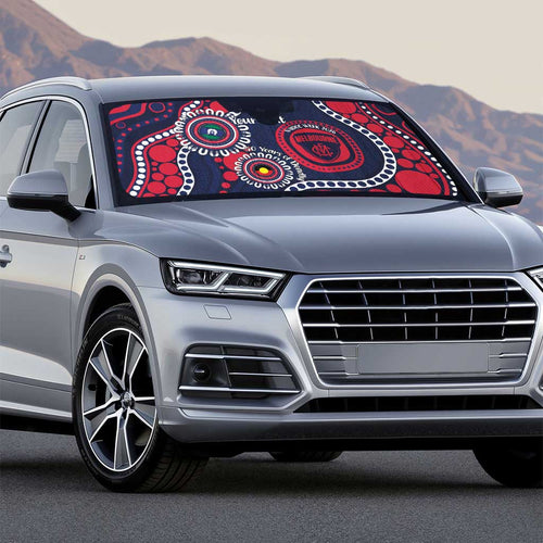 Melbourne NAIDOC Week 2026 Personalised Auto Sun Shade 50 Years of Deadly Aboriginal Art