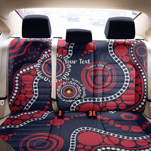Melbourne NAIDOC Week 2026 Personalised Back Car Seat Cover 50 Years of Deadly Aboriginal Art