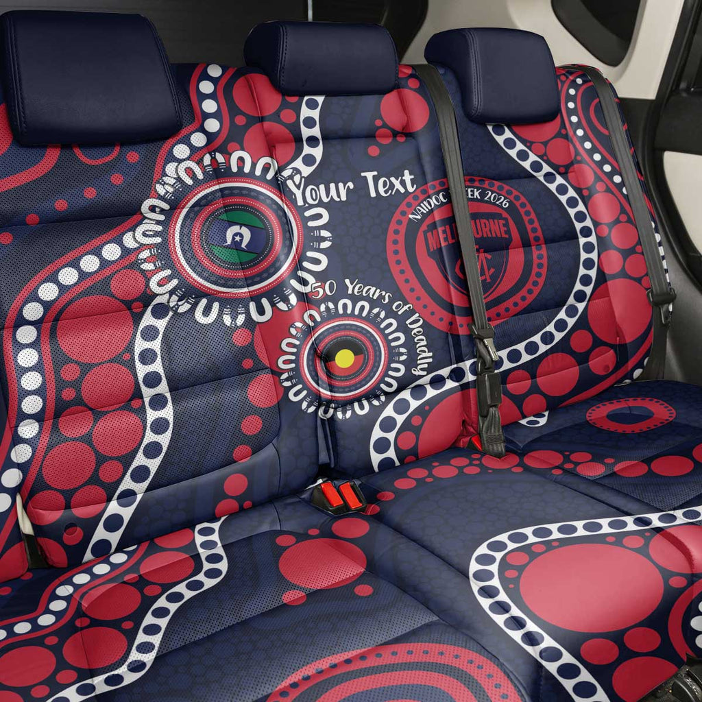 Melbourne NAIDOC Week 2026 Personalised Back Car Seat Cover 50 Years of Deadly Aboriginal Art
