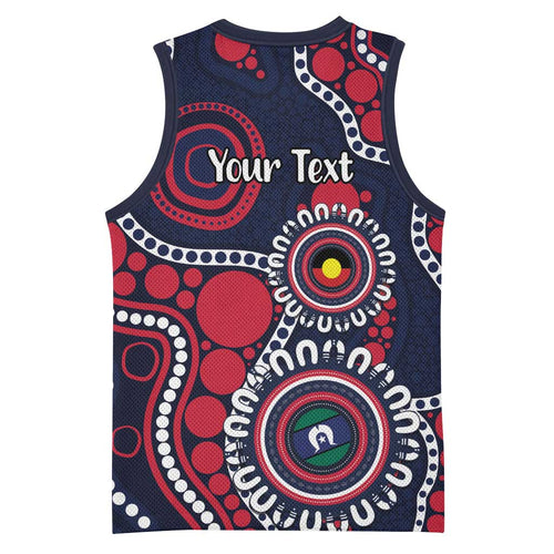 Melbourne NAIDOC Week 2026 Personalised Basketball Jersey 50 Years of Deadly Aboriginal Art