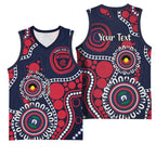 Melbourne NAIDOC Week 2026 Personalised Basketball Jersey 50 Years of Deadly Aboriginal Art