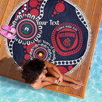Melbourne NAIDOC Week 2026 Personalised Beach Blanket 50 Years of Deadly Aboriginal Art