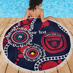 Melbourne NAIDOC Week 2026 Personalised Beach Blanket 50 Years of Deadly Aboriginal Art