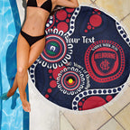 Melbourne NAIDOC Week 2026 Personalised Beach Blanket 50 Years of Deadly Aboriginal Art
