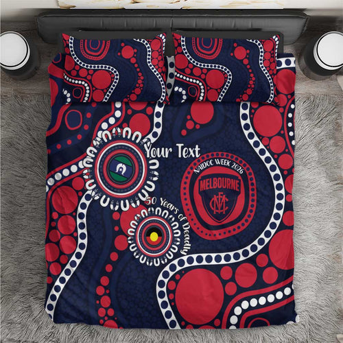 Melbourne NAIDOC Week 2026 Personalised Bedding Set 50 Years of Deadly Aboriginal Art