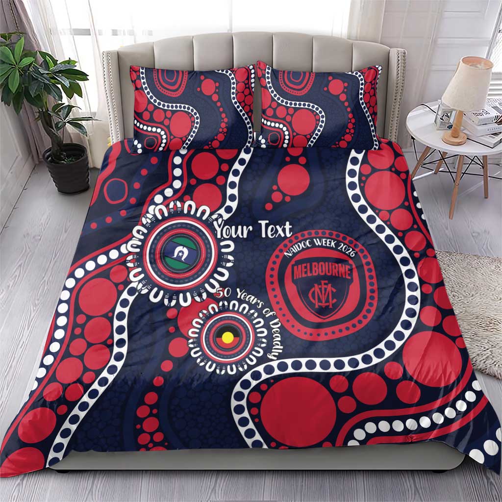 Melbourne NAIDOC Week 2026 Personalised Bedding Set 50 Years of Deadly Aboriginal Art