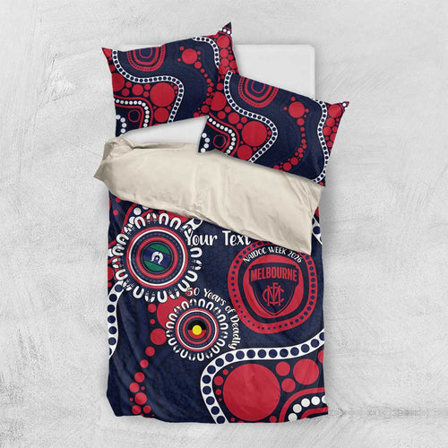 Melbourne NAIDOC Week 2026 Personalised Bedding Set 50 Years of Deadly Aboriginal Art