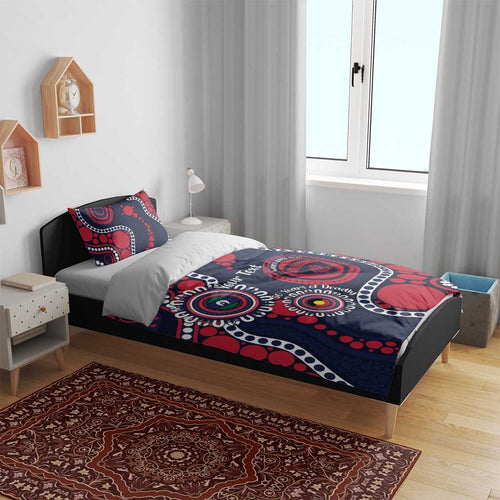 Melbourne NAIDOC Week 2026 Personalised Bedding Set 50 Years of Deadly Aboriginal Art