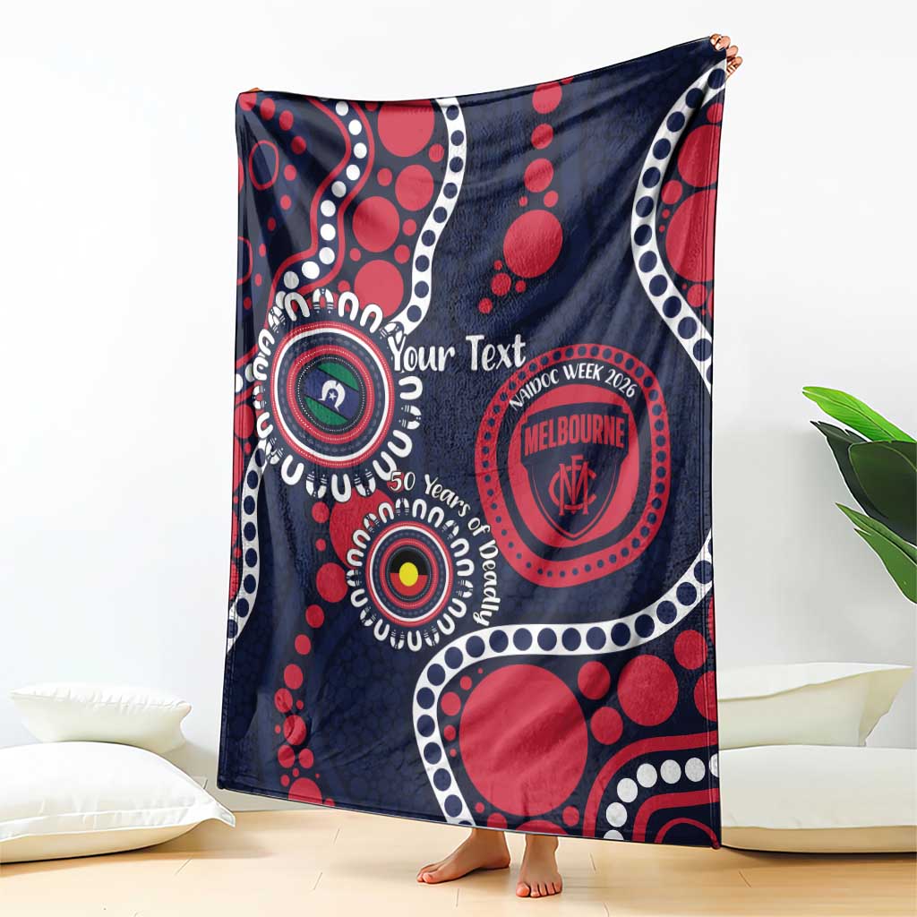 Melbourne NAIDOC Week 2026 Personalised Blanket 50 Years of Deadly Aboriginal Art
