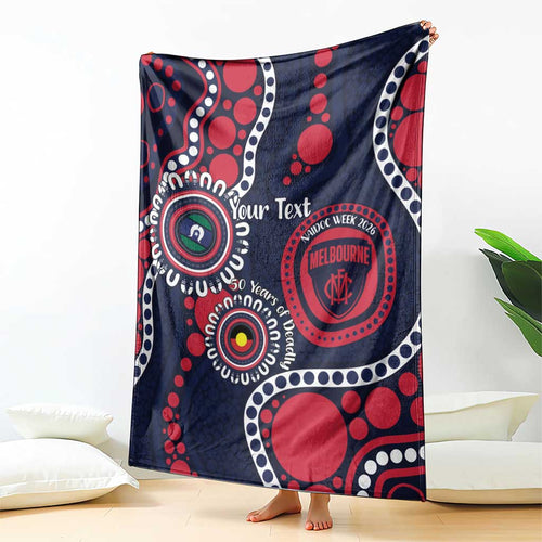 Melbourne NAIDOC Week 2026 Personalised Blanket 50 Years of Deadly Aboriginal Art