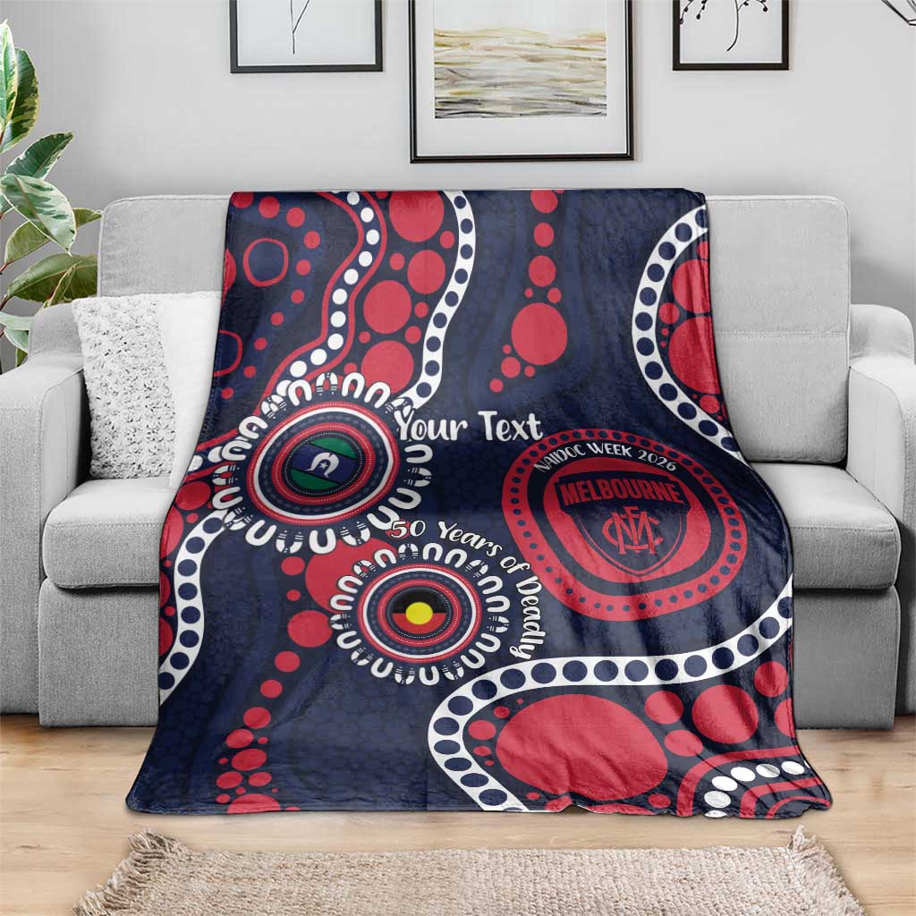 Melbourne NAIDOC Week 2026 Personalised Blanket 50 Years of Deadly Aboriginal Art
