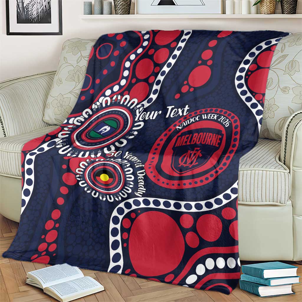 Melbourne NAIDOC Week 2026 Personalised Blanket 50 Years of Deadly Aboriginal Art