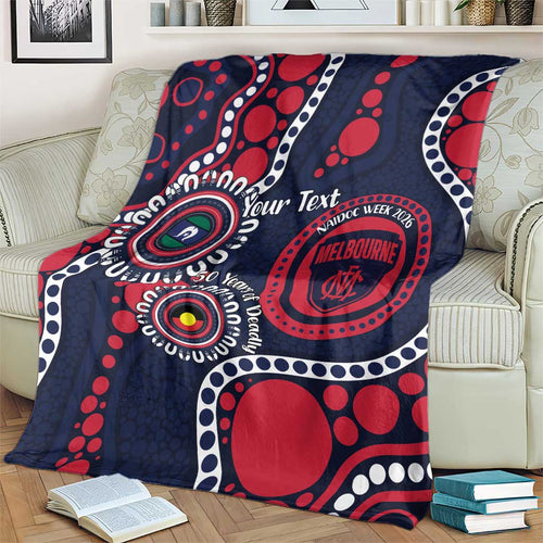 Melbourne NAIDOC Week 2026 Personalised Blanket 50 Years of Deadly Aboriginal Art