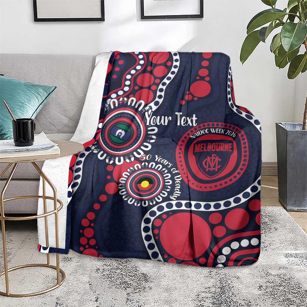 Melbourne NAIDOC Week 2026 Personalised Blanket 50 Years of Deadly Aboriginal Art
