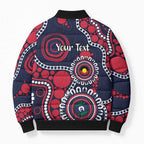 Melbourne NAIDOC Week 2026 Personalised Bomber Puffer Jacket 50 Years of Deadly Aboriginal Art