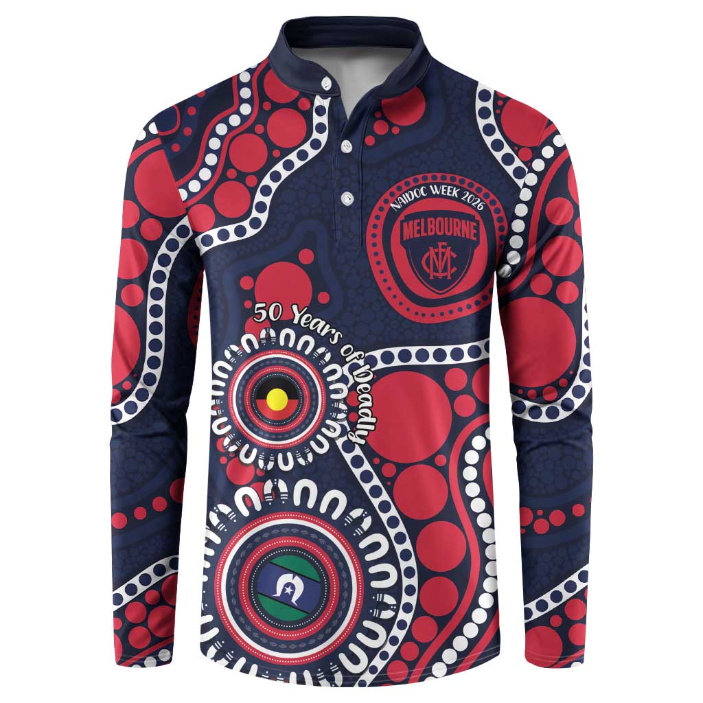 Melbourne NAIDOC Week 2026 Personalised Button Sweatshirt 50 Years of Deadly Aboriginal Art