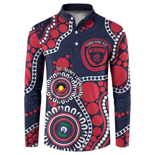 Melbourne NAIDOC Week 2026 Personalised Button Sweatshirt 50 Years of Deadly Aboriginal Art