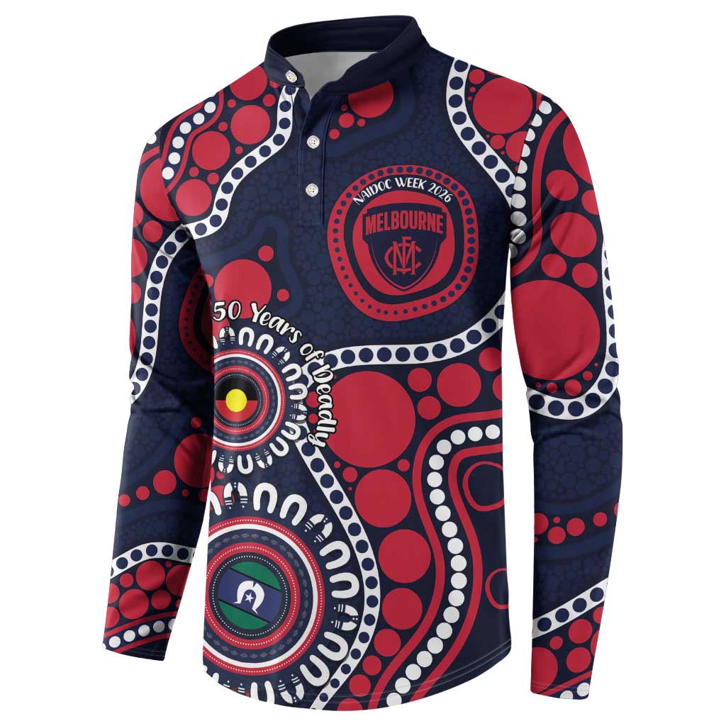 Melbourne NAIDOC Week 2026 Personalised Button Sweatshirt 50 Years of Deadly Aboriginal Art