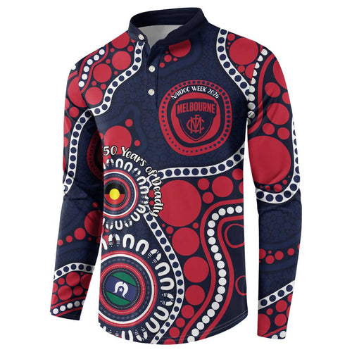 Melbourne NAIDOC Week 2026 Personalised Button Sweatshirt 50 Years of Deadly Aboriginal Art
