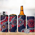 Melbourne NAIDOC Week 2026 Personalised 4 in 1 Can Cooler Tumbler 50 Years of Deadly Aboriginal Art