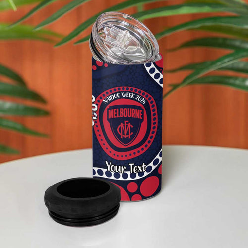 Melbourne NAIDOC Week 2026 Personalised 4 in 1 Can Cooler Tumbler 50 Years of Deadly Aboriginal Art