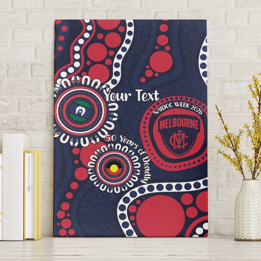 Melbourne NAIDOC Week 2026 Personalised Canvas Wall Art 50 Years of Deadly Aboriginal Art