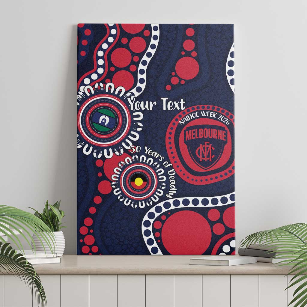 Melbourne NAIDOC Week 2026 Personalised Canvas Wall Art 50 Years of Deadly Aboriginal Art