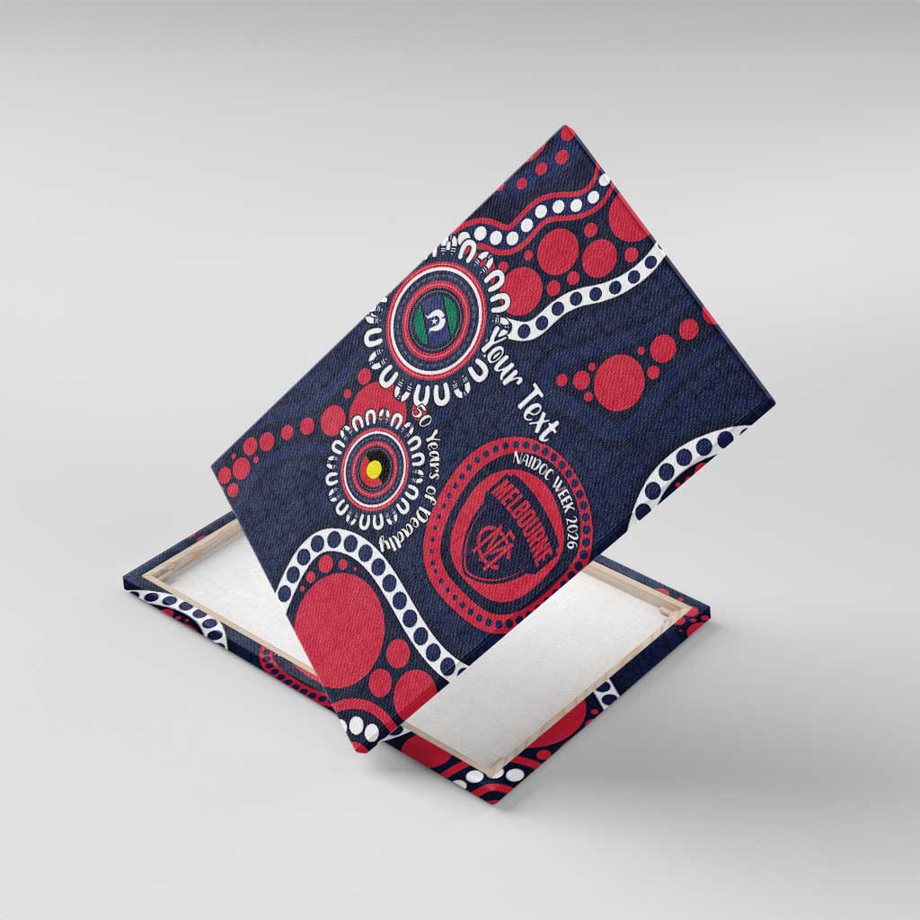 Melbourne NAIDOC Week 2026 Personalised Canvas Wall Art 50 Years of Deadly Aboriginal Art